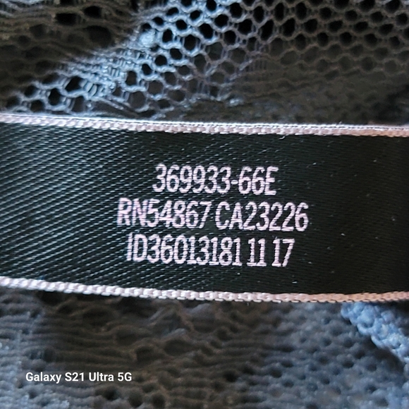 Victoria's Secret Bralette Longline Adjustable Straps Gray Lace Size S - Picture 6 of 11